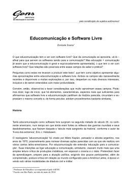 Educomunicação e Software Livre