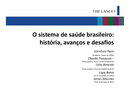 O sistema de saúde brasileiro: história, avanços e desafios