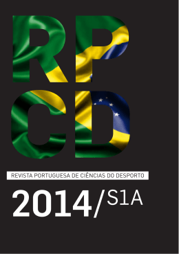 RPCD, 2014, S1A - Faculdade de Desporto da Universidade do Porto