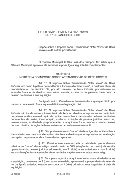 Lei Complementar 383/09 - Prefeitura Municipal de São José dos