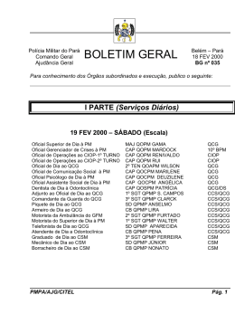 BG 035 - De 18 FEV 2000 - Proxy da Polícia Militar do Pará!