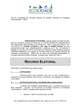 Recurso Eleições Conama 2010_2013 - Versão Final