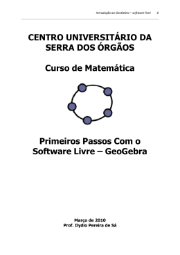 Software GeoGebra - A Magia da Matemática