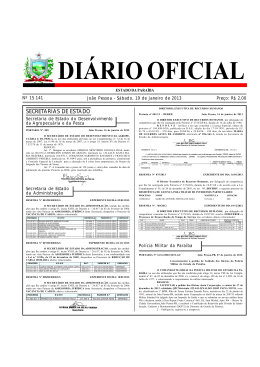 Diário Oficial 19-01-2013