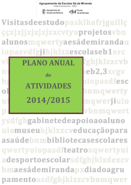 2014/2015 - Agrupamento de Escolas Sá de Miranda