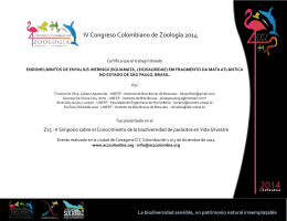 IV Congreso Colombiano de Zoología 2014