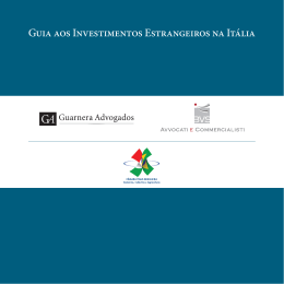 Guia aos Investimentos Estrangeiros na Itália