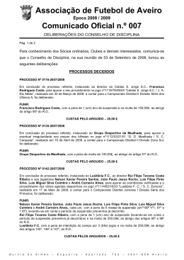 CD007_Deliberacoes_03092008 - Associação de Futebol de Aveiro