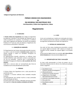 Ordem dos Engenheiros - Sociedade Portuguesa de Materiais