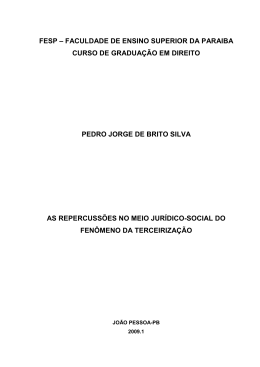 Monografia de Pedro Jorge