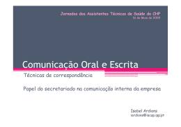 Comunicação Oral e Escrita