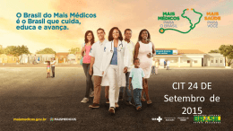 Programa Mais Médicos - SGTES/MS. (anexo