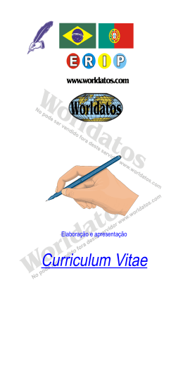 Curriculum Vitae Portugues