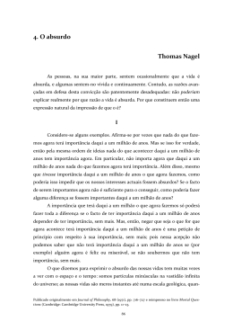4. O absurdo Thomas Nagel
