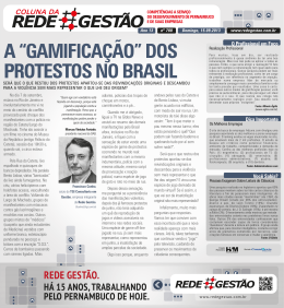 A “GAMIFICAÇÃO” DOS PROTESTOS NO BRASIL