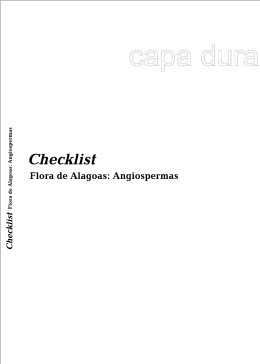 Checklist Flora de Alagoas: Angiospermas