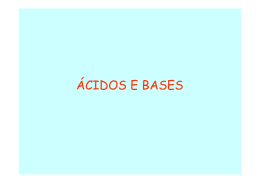 ÁCIDOS E BASES