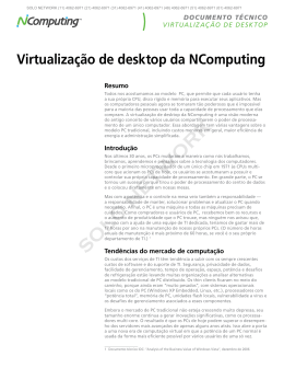Virtualização de Desktop da NComputing | Solo Network