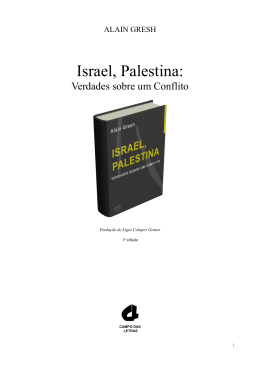 Israel, Palestina: Verdades sobre um Conflito