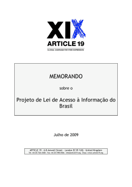 Brasil - Article 19
