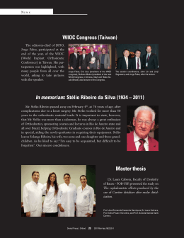 WIOC Congress (Taiwan) In memoriam: Stélio