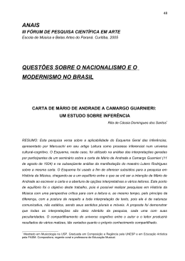 Carta de Mário de Andrade a Camargo Guarnieri