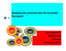 6. Sistema de Controlo das IG`s na União Europeia 2014