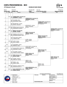 ITF Tournament Planner - Federacion de Tenis de Chile