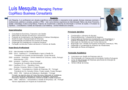 Microsoft PowerPoint - CopiRisco Bio - Lu\355s Mesquita PT