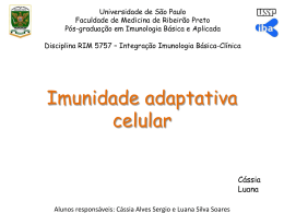 Imunidade adaptativa celular