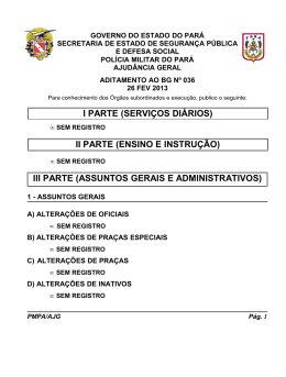 ADIT.BG 036 - De 26 FEV 2013 - Proxy da Polícia Militar do Pará!