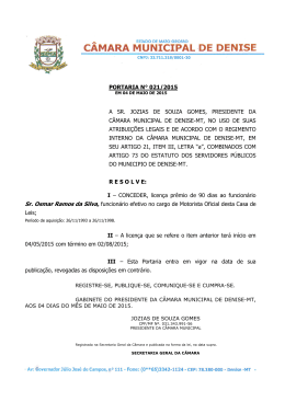 portaria n° 021/2015 a sr. jozias de souza gomes, presidente da