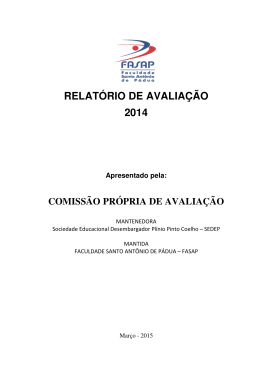 Relatório CPA 2014