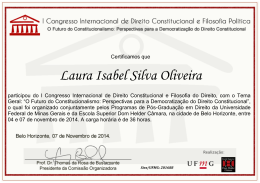 Laura Isabel Silva Oliveira - II Congresso Internacional de Direito