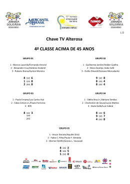 4ª CLASSE ACIMA DE 45 ANOS Chave TV Alterosa