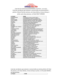Lista dos servidores que votaram e concorrerão ao - Sindsemp-ma