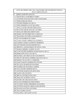 lista de espera sisu 2012.2 bacharelado em serviço social ifce