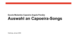 Capoeira Lieder Texte