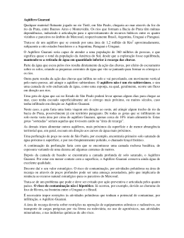 Artigo 108 - O Aquífero Guarani