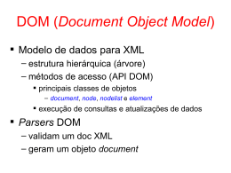 XML: DOM e XSLT