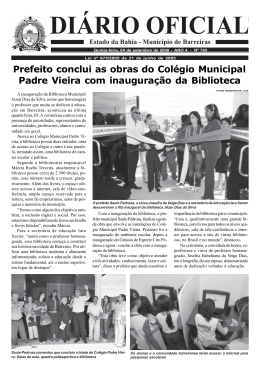 Diário Oficial – Edição 765 - Prefeitura de Barreiras