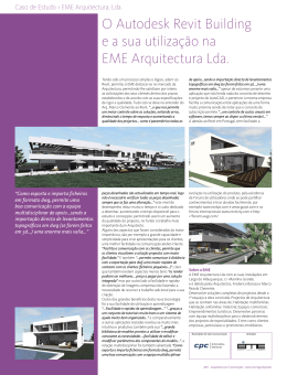 O Autodesk Revit Building e a sua utilização na EME Arquitectura Lda.