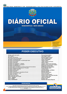 Diário Oficial - DIORONDON Nº 3599 – Rondonópolis Quarta