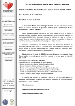 SOCIEDADE MINEIRA DE CARDIOLOGIA – SBC/MG