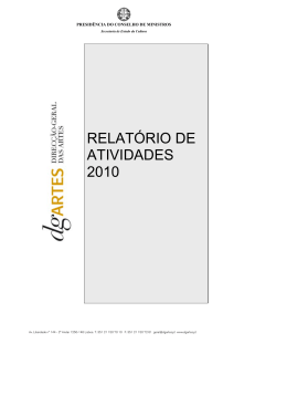 RELATÓRIO DE ATIVIDADES 2010