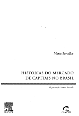 HISTORIAS DO MERCADO DE CAPITAIS NO BRASIL