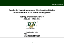 FIDC BGN Premium - Bank of America Merrill Lynch Banco Múltiplo