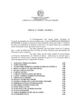 Edital 715/2010 - Tribunal de Justiça de Santa Catarina