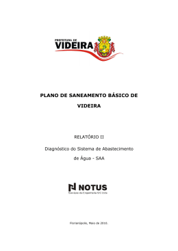 Diagnóstico do SAA 19-06-10 - Prefeitura Municipal de Videira