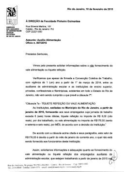 Clique para ler o ofício enviado à Pinheiro Guimarães - SAAE-RJ